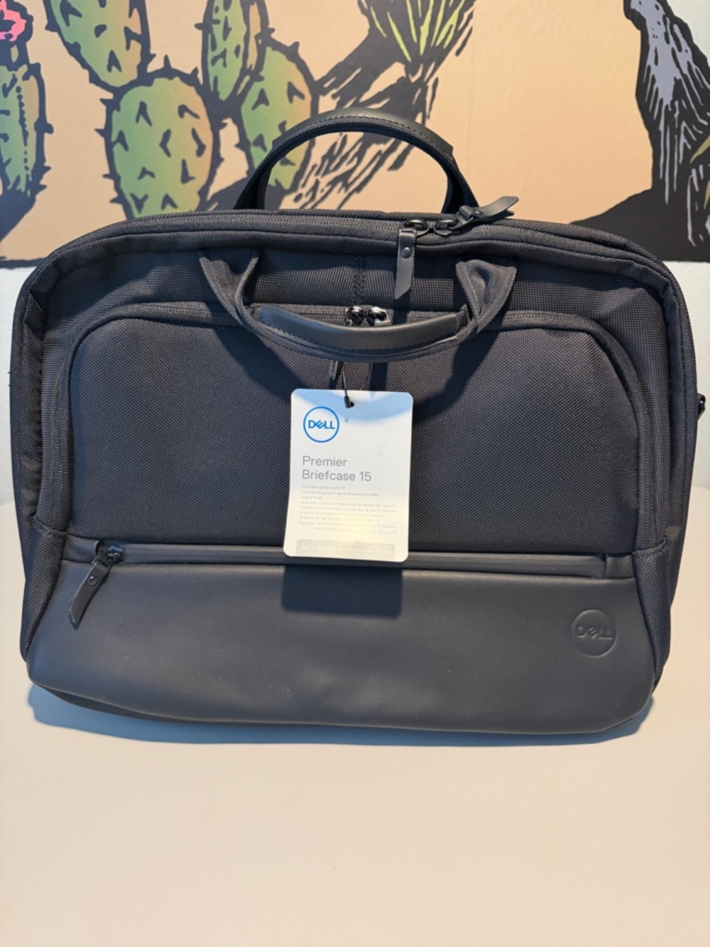 Dell Premier Briefcase 15 with carrying strap in Charcoal Black